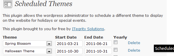 WP Scheduled Themes