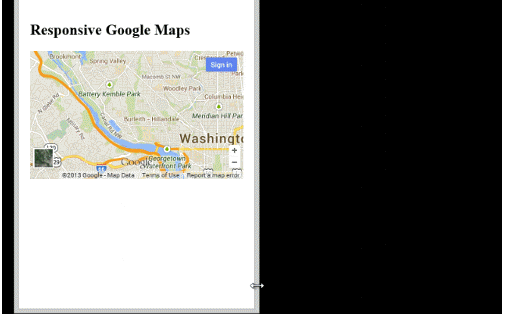 mapa google responsive