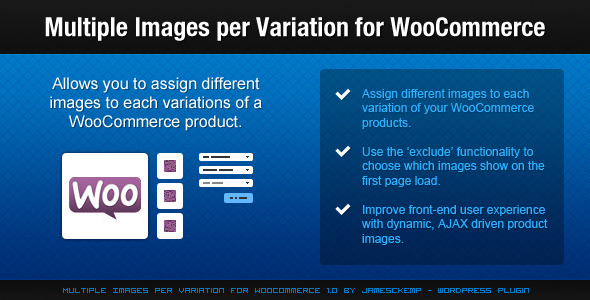 Multiple Images per Variation for WooCommerce